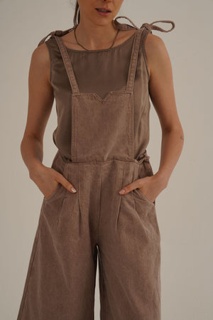 Open image in slideshow, Recycled Denim Overalls
