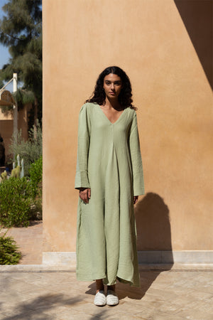 Open image in slideshow, Cotton Muslin — Airy Dress
